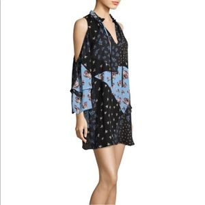 Parker Floral Blue Dress XS